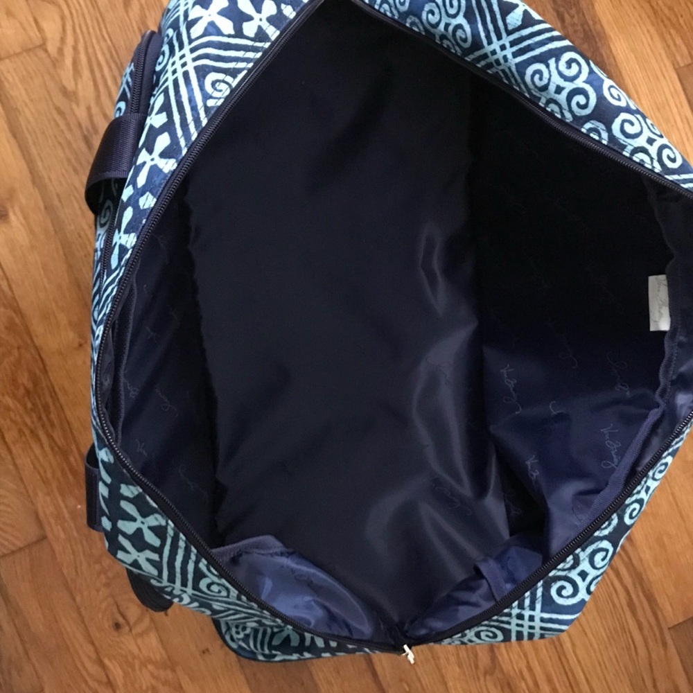 Vera Bradley Blue Patterned Travel Bag - Picture 3 of 3